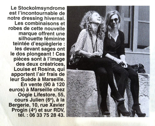 Portrait sur Le Stockholmsyndrome  Parution dans Fémina La Provence Décembre 2011. 